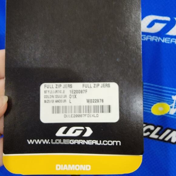 Louis Garneau Men's Diamond Cycling Full Zip Jersey TCCA Bike Shirt Size Large - Picture 6 of 13